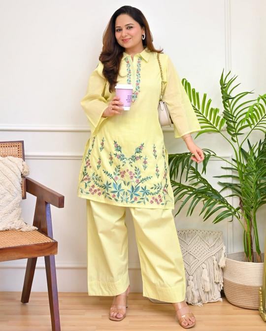 Jaipuri embroidered coord set wholesale clothing online shopping